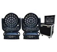 Projecteur à tête mobile,DMX, effets variés, 2 projecteurs 1Case-a, 6-en-1