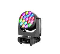 Projecteur à tête mobile DMX, puissance 300 W, 19 perles LED RGBW, 19 x 25 W, prise UE