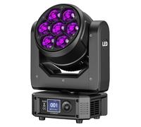 Projecteur à tête mobile, LED RGBW,DMX, prise européenne