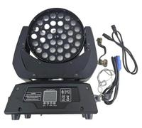 Projecteur à tête mobile LED Zoom Wash, source LED RGBW UV 36 x 18 W, puissance de 450 W, 15 canaux DMX, angle d'oscillation de 540°, angle d'inclinaison de 300°