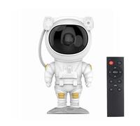 Projecteur Astronaute RobiStar, ciel étoilé et galaxie, veilleuse LED avec télécommande, rotation 360°, minuterie