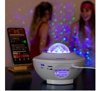 Projecteur Ciel Etoile, Ciel Etoile Plafond Projecteur, Projecteur LED avec Haut-Parleur Bluetooth et Minuterie, Télécommandées, 21