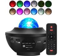Projecteur Ciel Etoile Frohud Musique,Rotatif-Noir