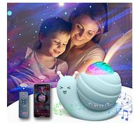 Projecteur Ciel Etoile Veilleuse 5 en 1,Veilleuse Enfant avec Aurora,Projecteur Galaxie avec Haut-parleur Télécommande Bleu
