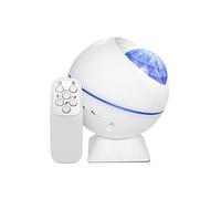 Projecteur Ciel Etoile Wabecil Lune Commande Vocale Portable,13.8*12.2*11.4cm-Blanc