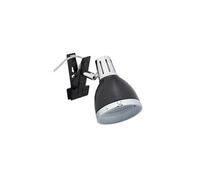 Projecteur clipsable, lampe lecture pinces, retro, e14, lit et bain, veilleuse clip étagère 12x10x18,5 cm,noir