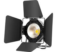 Projecteur COB LED PAR - éclairage de scène - 200 W - contrôle DMX512 - 3200K-6500K - IP20 - Barndoors - 220 V AC - noir