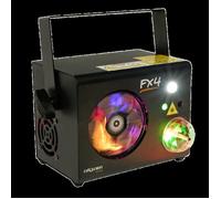 Projecteur Combo 4-en-1 - ALGAM LIGHTING - LAL FX-4 - 6 Gobos LED RGB - Laser Rouge/Vert - Stroboscope 20Hz