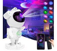 Projecteur D'astronaute Ciel Etoile Galaxy Star Projector Starry Veilleuse Enfant avec Nébuleuse,Télécommande et Bluetooth Musique