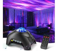 Projecteur d'aurores boréales Northern Galaxy Light avec 33 effets lumineux, projecteur d'étoiles LED, bruits blancs, noir