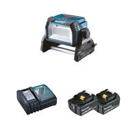 Projecteur de chantier 14,4/18V 3800 lx DEADML809 + 2 batteries BL1850B 18V 5 Ah + 1 chargeur rapide DC18RC MAKITA
