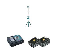 Projecteur de chantier LED 14,4/18V 1250 lx DEADML814 + 2 batteries BL1850B 18V 5 Ah + 1 chargeur rapide DC18RC MAKITA