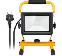 Goobay 49983 Projecteur de chantier à LED avec pied pour intérieur et extérieur, pied en métal, lumière froide 50 W