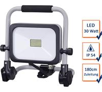 Projecteur de chantier LED pliable Bright 30Wat 180cm câble d'alimentation anthracite-argent