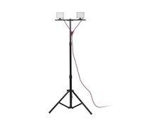 Xanlite - Projecteur de Chantier LED sur Pied, Filaire, x2 Projecteurs 20 W, 2800 Lumens - PR20W2T NOIR G