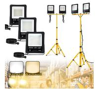 Projecteur de chantier LED télescopique double tête - LILIIN - LILIIN - 2x100W - IP66 - Blanc froid
