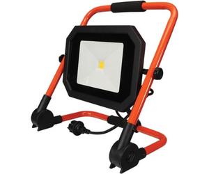 Projecteur De Chantier Portable Led Sur Trà_pied - 50 W - 4000 K - C,ble De 1 5 M + Fiche Eu