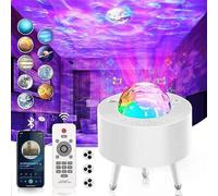 Projecteur de ciel Bluetooth, veilleuse pour enfants, haut-parleur Bluetooth et lampe à changement de couleur synchrone pour chambre à coucher, mariages, Noël, anniversaires