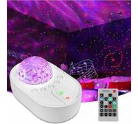 Projecteur De Ciel Étoilé À Led, Lampe De Projection De Vagues Et De Galaxie Avec Lumières Colorées, Musique Bluetooth Et Télécommande, Cadeau Pour Chambre D'enfant, B