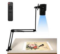 Projecteur de Dessin Portable, Projecteur de Croquis HD 720p | avec Support et Télécommande, Correction Trapézoïdale 4 Points ANSI 200, Rotation à 360° pour Smartphone, Tablette, écran,Mur