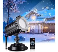 Projecteur de Flocon de Neige de Noël extérieur, projecteur de Flocon de Neige Dynamique, lumières décoratives LED résistantes aux intempéries, projecteur de Noël pour terrasse, Jardin, fête