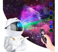 Projecteur de galaxie astronaute, projecteur d'étoiles pour chambre à coucher avec télécommande, mini veilleuse galaxie mignonne