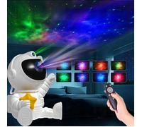 Projecteur de Galaxie D'astronaute Starry Sky Night Light, Veilleuse D'étoile D'astronaute avec Nébuleuse, Télécommande