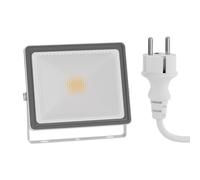 ledscom.de Projecteur de jardin LED FLIN pour l'extérieur, IP66, fiche, 11,5 W, 837lm, blanc chaud