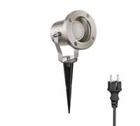 Projecteur de jardin à LED MIBU avec piquet de terre pour l'extérieur acier