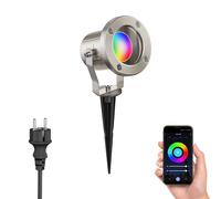 Projecteur de jardin avec piquet de terre MIBU pour l'extérieur acier [EEK: F]