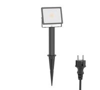 Projecteur de jardin LED FLIN avec piquet de terre 15cm socle & fiche pour [EEK: F]