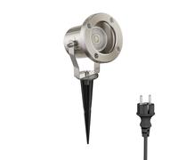 Projecteur de jardin MIBU avec piquet de terre pour l'extérieur IP55 chrom