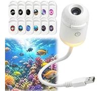 Projecteur de lumière Nocturne holographique HD Smart Dynamic 5D, projecteur d'étoiles HD Plug and Play, projecteur d'étoiles Galaxie réglable, projecteurs de Galaxie et de Lune USB à 360° pour