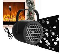 Projecteur de Noël, lampe de projection de flocon de neige, projecteur de lumière LED pour décoration de vacances d'extérieur - Fournitures de fête, mur, plafond, chambre à coucher, salon, intérieur