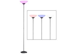 Projecteur de plafond à LED RVB, lampadaire, éclairage, couleur titane, salon, chambre, bureau, éclairage de la pièce, y compris télécommande, changeur de couleurs