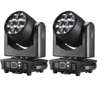 Projecteur de scène, technologie RGBW, contrôle DMX, prix unitaire pour 2 pièces, prise EU