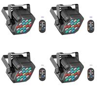 Projecteur de scène, télécommande, protocole DMX512, prise UE 4PCS