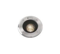 Projecteur de sol à LED GEISER 3000K 10° IP67 nickel mat