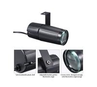 Projecteur D'éClairage Pinspot à Faisceau Lumineux LED Lampe Super Lumineuse Boules à Miroir Party Disco Projecteur D'Effet de ScèNe Prise E -EU