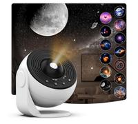 Projecteur d'étoile, projecteur de planétarium pour chambre, veilleuse ultra claire avec 4K remplaçable, 13 disques Galaxy à rotation à 360 degrés, lumière du ciel réel (mise à jour PRO)