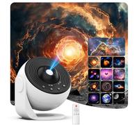 Projecteur d'étoile, projecteur de planétarium pour chambre, veilleuse ultra claire avec 4K remplaçable, 13 disques Galaxy à rotation à 360 degrés, lumière du ciel réel (version de mise à niveau PRO