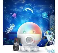 Projecteur d'étoile Veilleuse Lampe LED, Projection océanique, télécommande, Lecteur Musique, pour la chambre et le plafond
