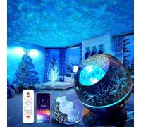 Projecteur d'étoiles Galaxie Œuf de Dinosaure : veilleuse sensorielle avec machine à bruit blanc, Bluetooth et minuterie, lampe à lave, lumières LED pour chambre à coucher, projecteur de plafond