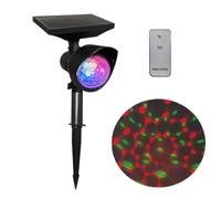 Projecteur d'étoiles LED solaire coloré RVB pour l'extérieur avec télécommande