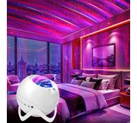 Projecteur d'étoiles, projecteur galaxie avec Bluetooth, télécommande, ciel étoilé panoramique à 360 degrés, 8 lumières nocturnes à bruit blanc pour la chambre, la fête, le home cinéma