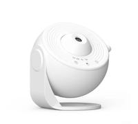 Projecteur d'étoiles rotatif à 360 degrés pour créer une lumière immersive pour chambre d'enfant, détente et décoration de fête, noir (blanc)