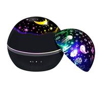 Projecteur d'étoiles SZSMD rotatif LED ciel étoilé projecteur enfant 8 lumières romantiques Veilleuse pour bébé Aide à dormir ou à se détendre