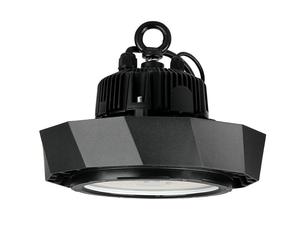 Projecteur d'intérieur Lampe d'intérieur Lampe de garage Lampe industrielle pour locaux humides, aluminium noir, LED 100W 18000Lm 6000K blanc froid, D 26 cm