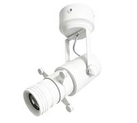 Projecteur en forme d'ouverture réglable à led, bureau au plafond ou lampe d'appoint murale, spot pour exposition de galerie d'art du musée de concert art directionnel (Blanc-M-20W,Blanc chaud-3000K)