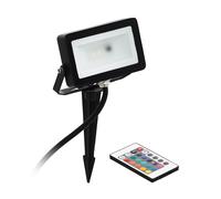 Projecteur extérieur FAEDO 4 IP44 LED 10W en aluminium noir 130x0x90mm